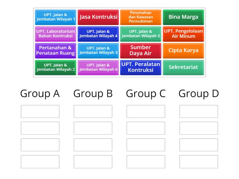 Pembagian Grup Group Sort
