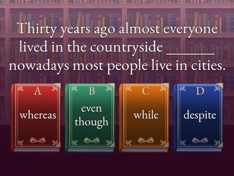 2D Linking Contrast and Concession Quiz