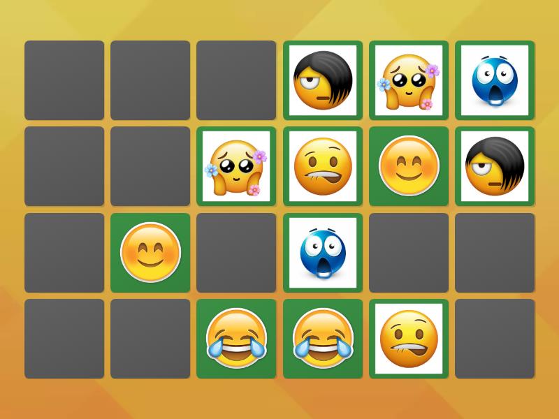Encuentra los emojis - Matching pairs