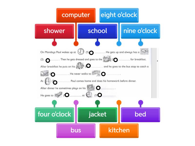 kidsbox 3 routine - Labelled diagram