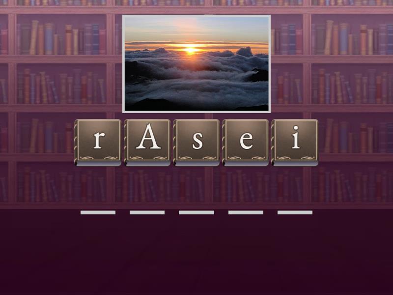 Spelling Vocabulary Anagrama