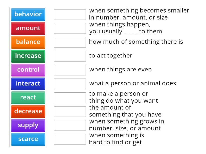 G3.U2.W1 Vocabulary - Match up