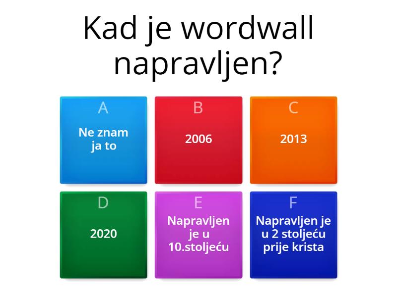 Wordwall - Quiz