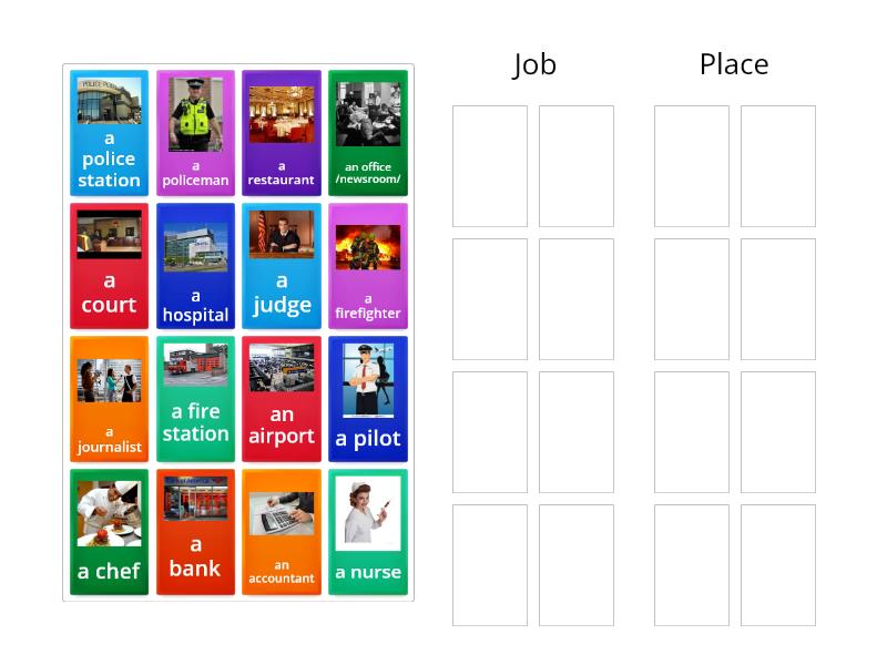 Jobs & Places - Group Sort