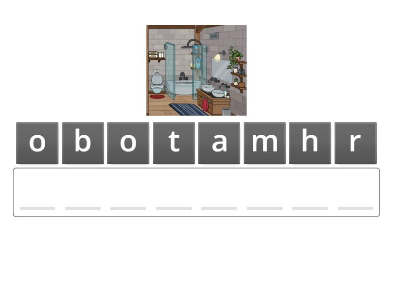 Parts of a house unscramble game Toca Boca (pictures by Milena