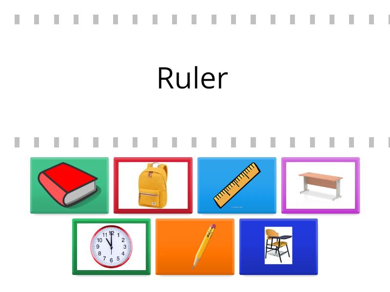 Classroom Objects 1 - Find the match