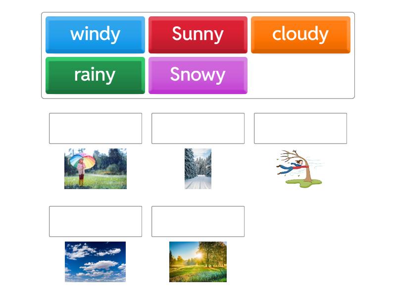 The weather - Match up