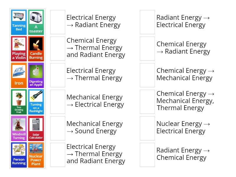Energy Transformation Matching - Match up