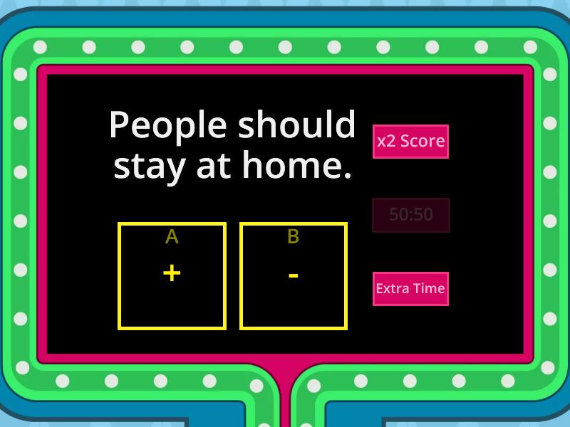 PLUS OR MINUS - Gameshow quiz