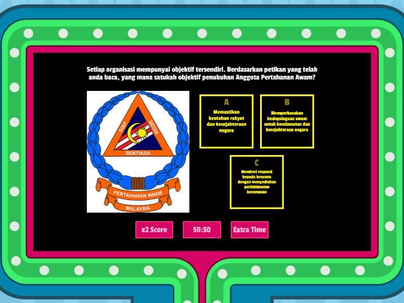 KUIZ PENGENALAN ANGKATAN PERTAHANAN AWAM (APM) - Gameshow Quiz