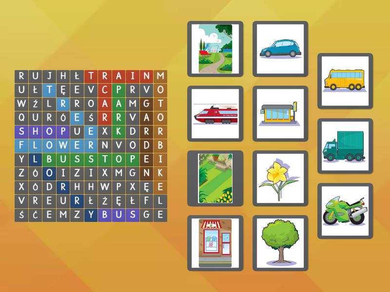 Power up 1 Unit 6 Vocabulary 1 - Wordsearch