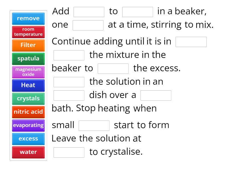 Plan a method to produce a pure, dry sample of the soluble salt ...