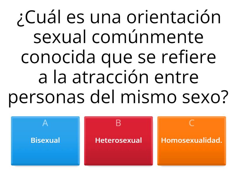 Diferentes Orientaciones Sexuales - Quiz