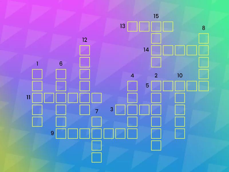 Unit 3 Irregular verbs Crucigrama