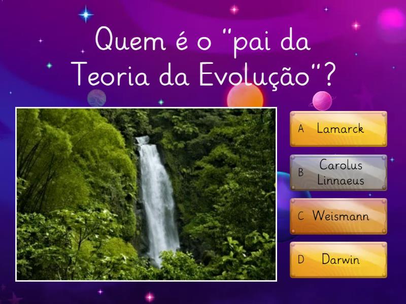 Quiz Sobre A Metodologia Científica E As Teorias Da Evolução Alunos Caio Oliveira Dias E 2682