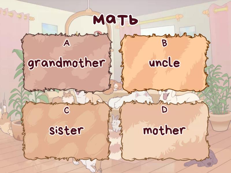 Spotlight 5 unit 4a FAMILY - Викторина