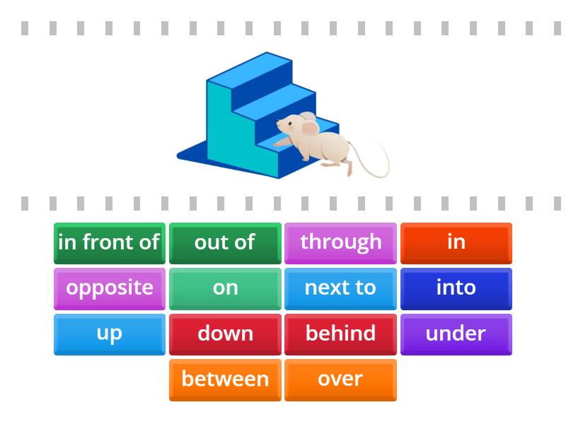 Prepositions of place - Find the match