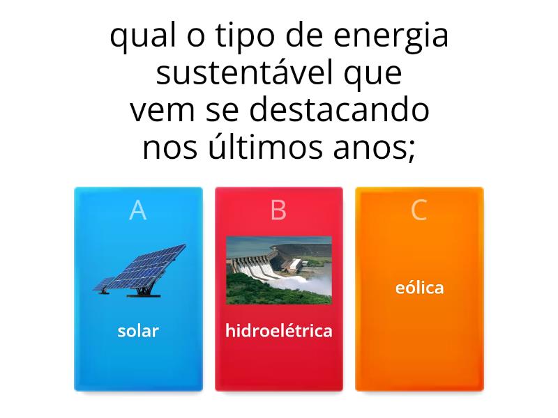 Fontes De Energia - Quiz