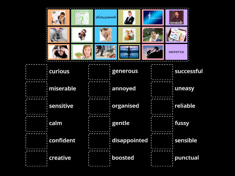 Wider World Unit 1.5 Personality Adjectives - Match up