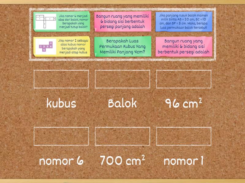 Bangun Ruang - Match up