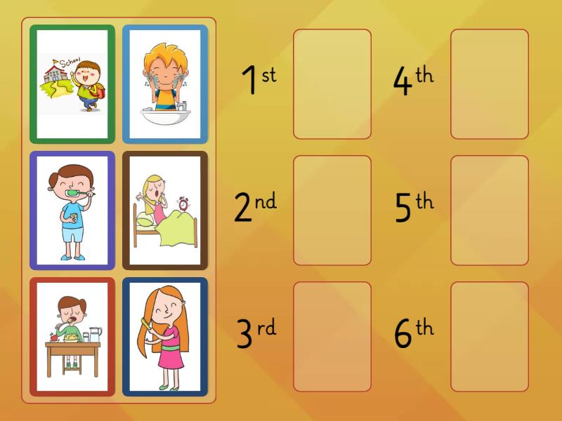 Daily Routines - Rank order