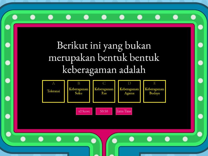 Toleransi Terhadap Keberagaman - Gameshow Quiz