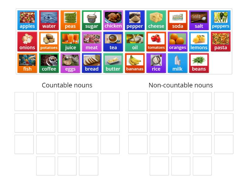 Countable and Non-countable sorting out - Group sort