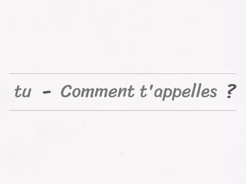 Alter Ego 1 Dossier 1 Leçon 1 - Unjumble