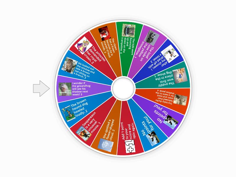 Terrence sentences ow and ou game - Random wheel