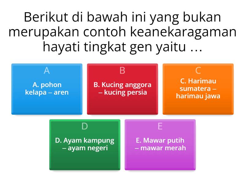 Biologi [keragaman Hayati] - Quiz