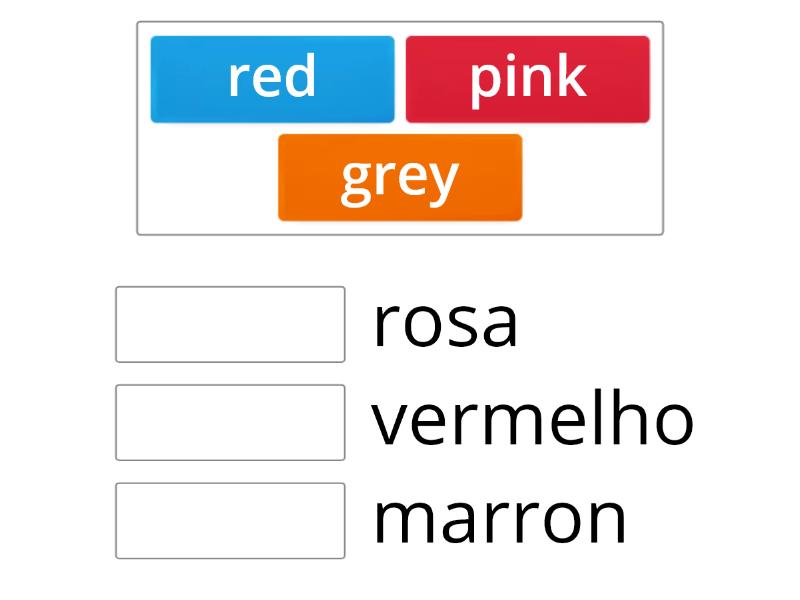 COLORS ENGLISH - Match up