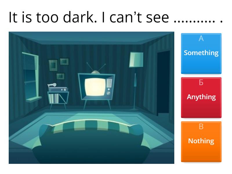 Some / any /something/anything/nothing... - Quiz