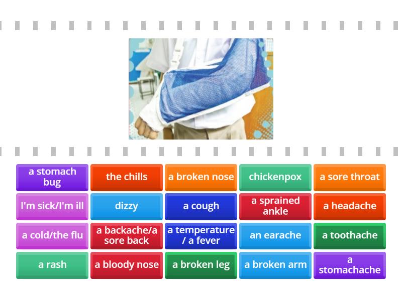 Health Problems: I have... - Find the match