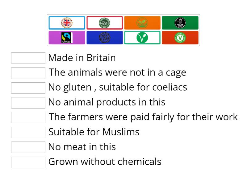 Food signs - Match up