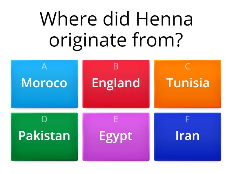 Henna - Quiz