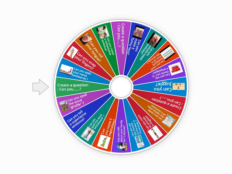 CHALLENGES - CAN / CAN´T SURVEY - Spin the wheel