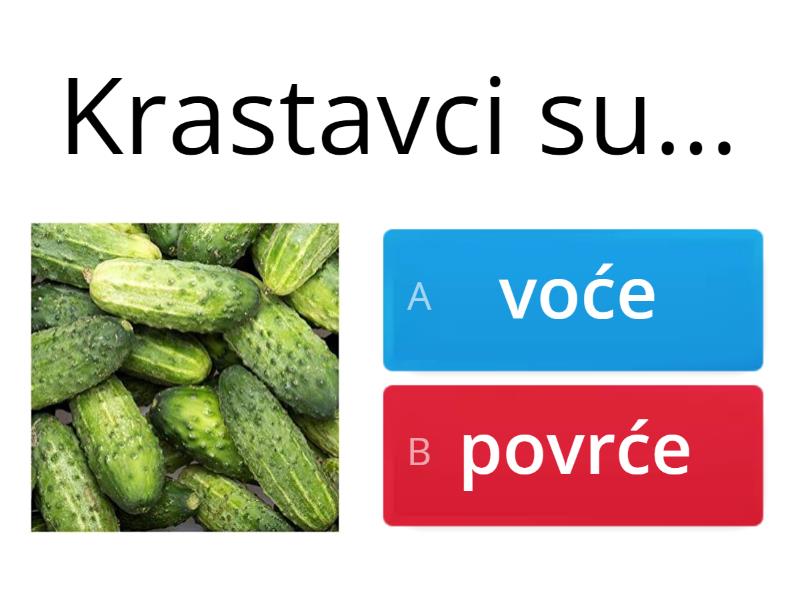 Pravilna prehrana - Cuestionario