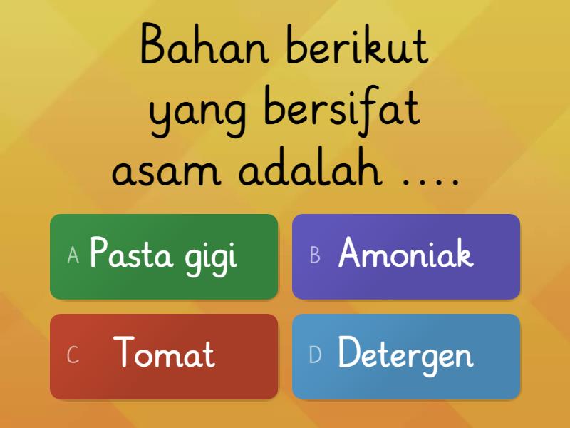 Asam, Basa Dan Garam - Quiz