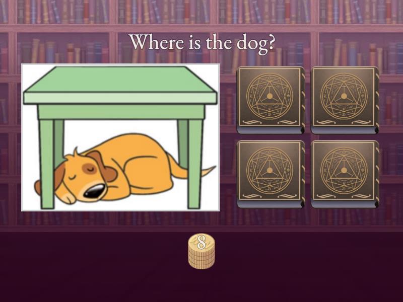 Prepositions of place - Win or lose quiz