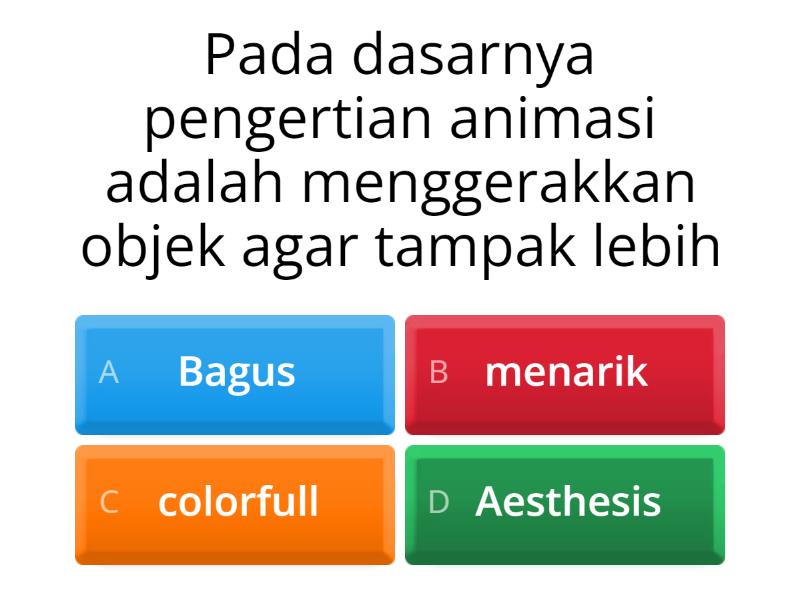 Soal Animasi 2D Dan 3D - Quiz