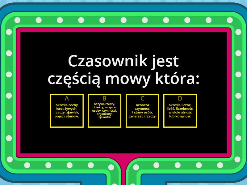 Czasownik - Gameshow Quiz