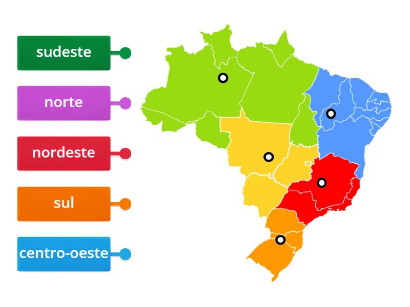 regioes do brasil - Labelled diagram