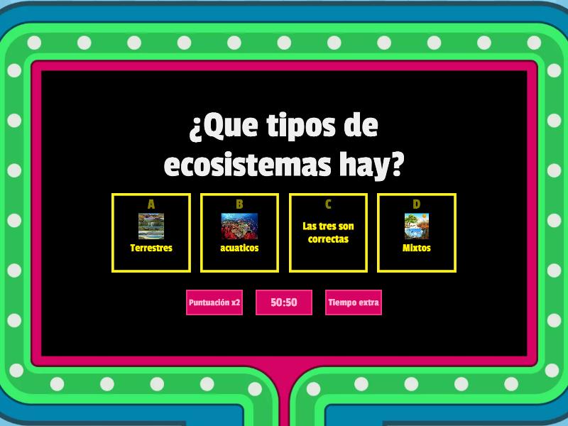 ecosistema para infantil. - Gameshow quiz