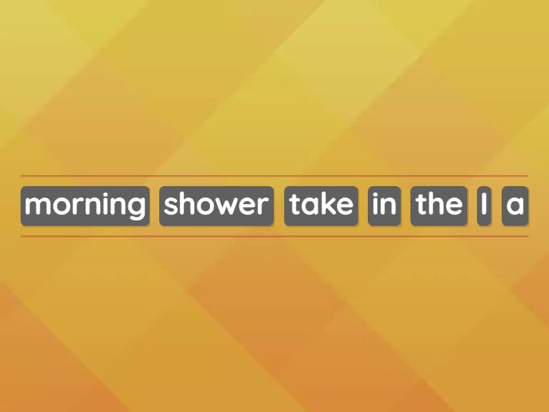 Simple Present Tense Reordenar