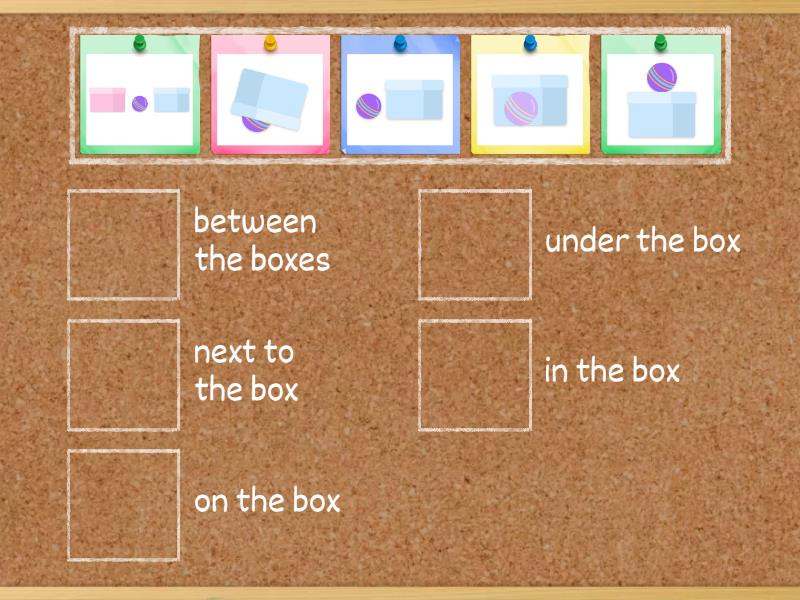 Prepositions of place Level 1 - Match up
