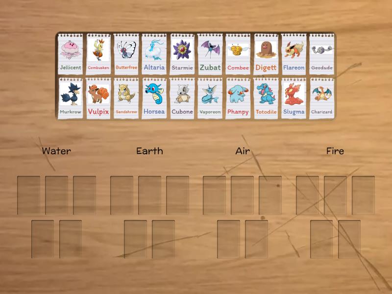 Pokemon Sort - Group sort