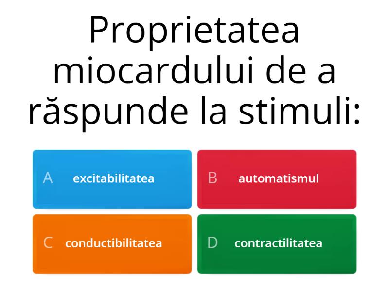 Circulația sângelui - Quiz