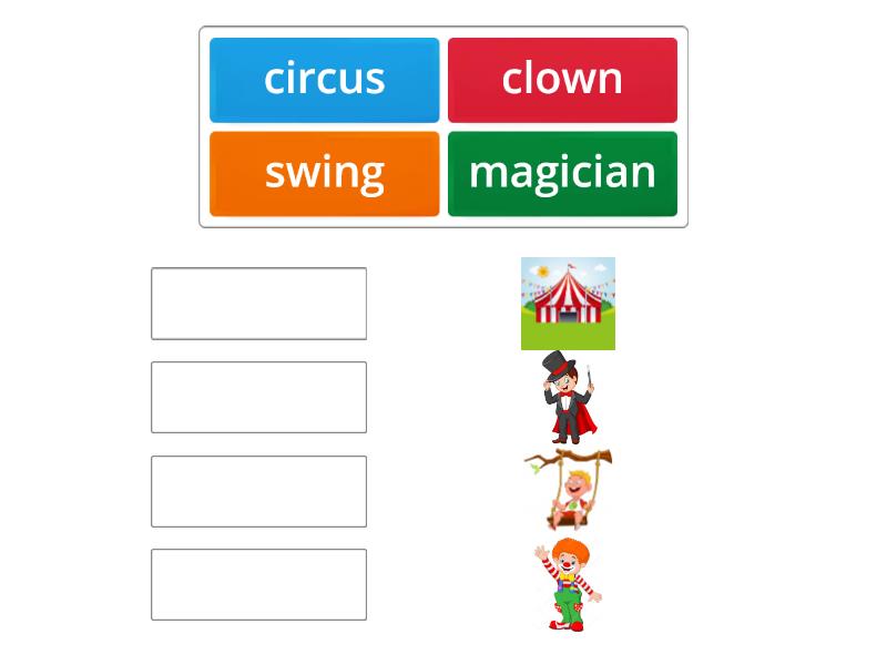 Clown Circus Magician Swing. At the Circus 2 класс задания. Wordwall Spotlight 2 at the Circus. Clown Circus Magician Swing транскрипция.