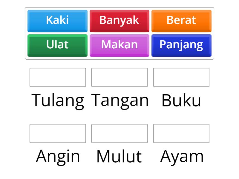 Aktiviti Simpulan Bahasa - Match up