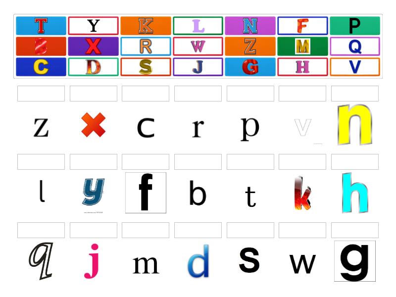 match-the-big-letter-to-small-letter-une-las-parejas